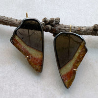 Multicolor Tourmaline 'Wing' Earrings